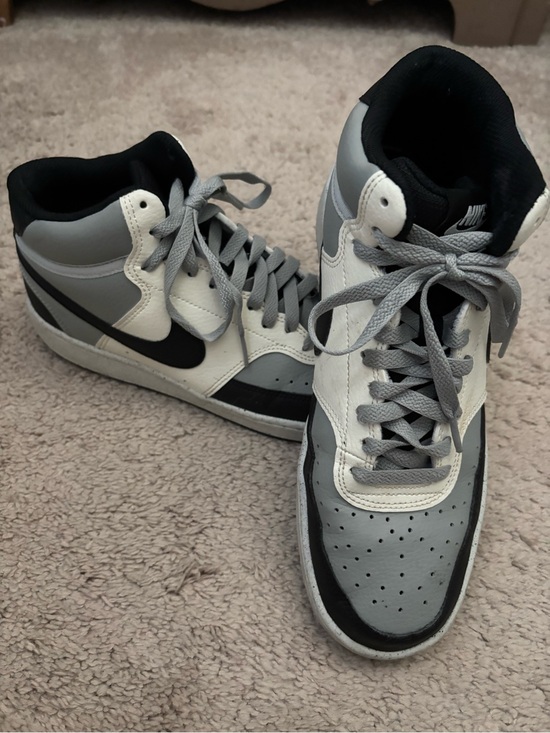 Nike Other - Nike Men’s court visions mid-Top Sneakers in Gray, White, and Black